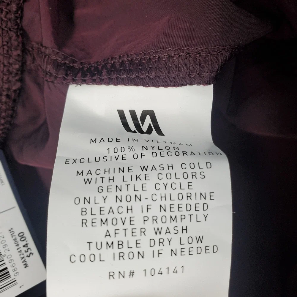 VRST All-In Unlined Shorts Mens Medium Burgundy Comfort Water Repellent UPF 50+‎